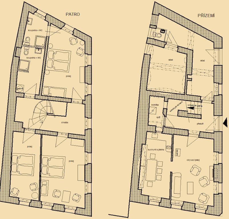 Villa Mestansky Dum à Rožmberk nad Vltavou Chambre photo